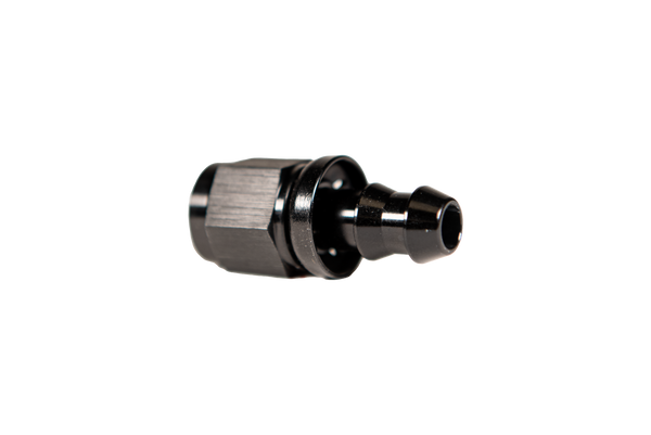 Fleece Performance - -6 Straight to Hose Barb Black - FPE-PL-00-06