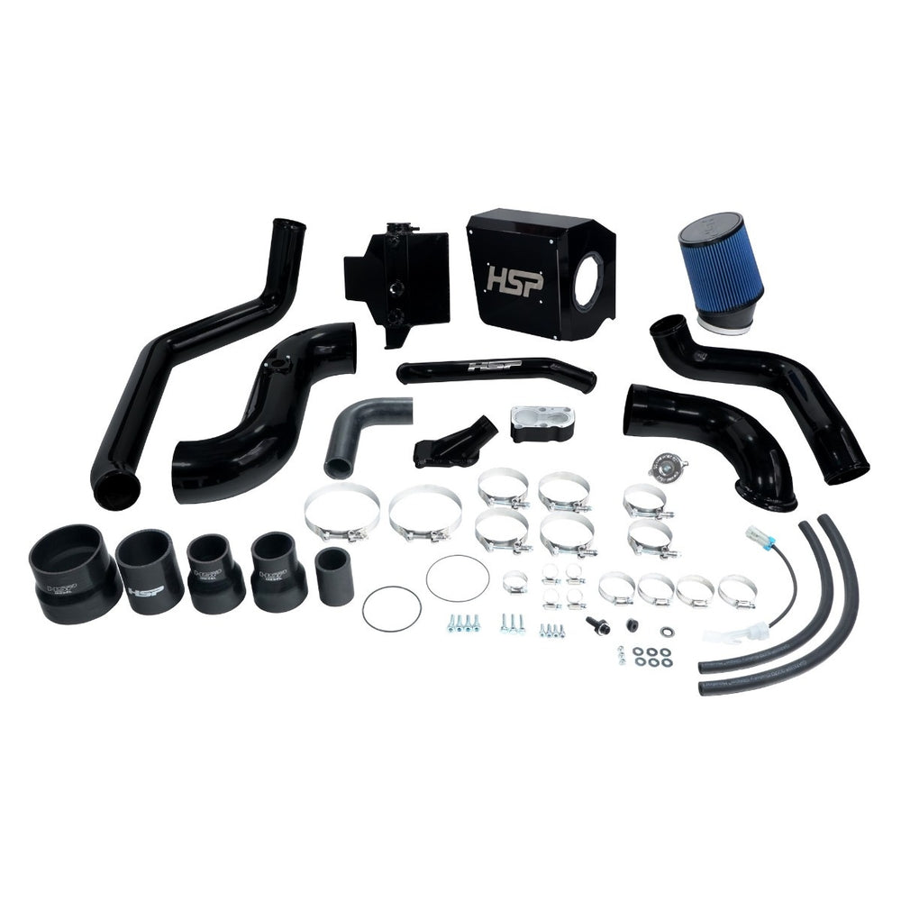 Deluxe No Bridge/Cold Side Bundle Kit For 2004.5-2005 Chevrolet/GMC-Silk Satin Black HSP Diesel