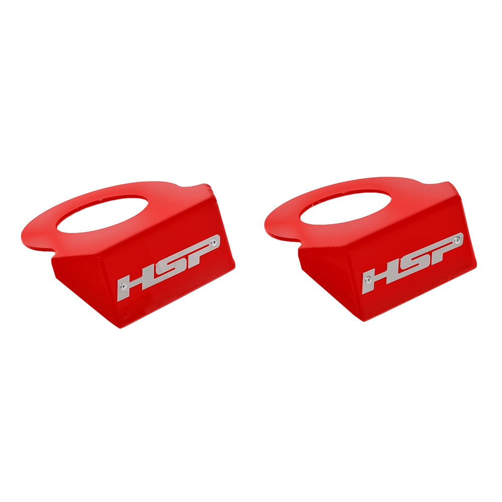 Coil Spring Show Plate For 06-22 Ford Powerstroke-Flag Red HSP Diesel