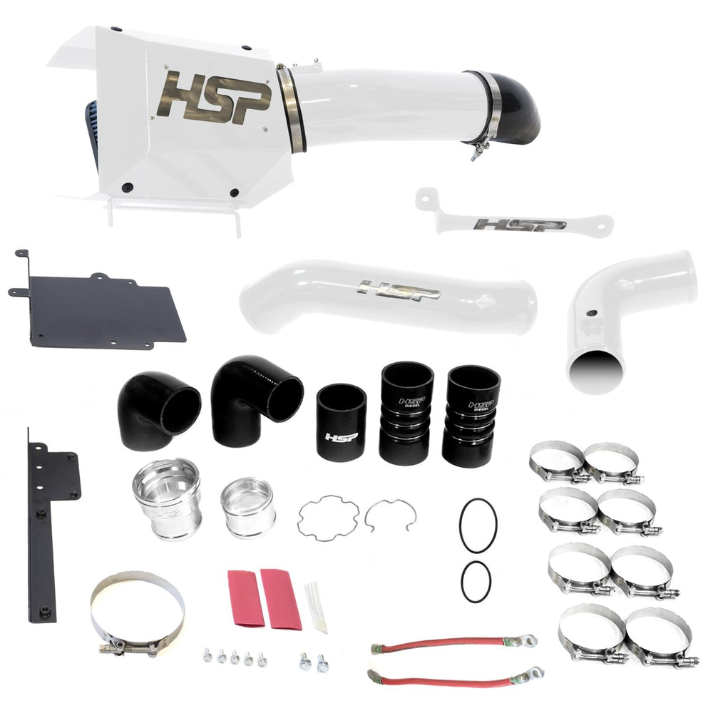Intake And Intercooler Bundle Kit For 17-19 Ford Powerstroke F250/350 6.7L-Polar White HSP Diesel