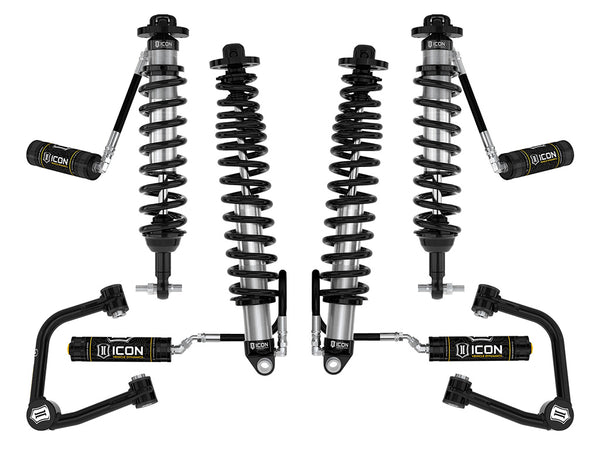 ICON 2021-2023 Ford Bronco, Sasquatch, 2-3" Lift, Stage 4 Suspension System, Tubular, Heavy Rate Rear Spring