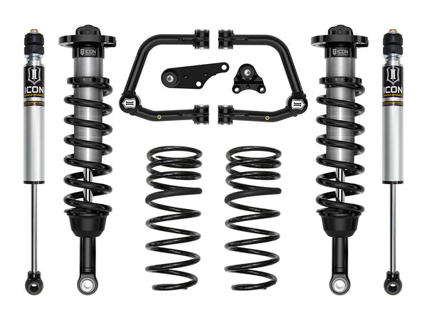ICON 2024-2025 Toyota Tacoma 1.25-3" Lift, Stage 2 Suspension System, Tubular, Overland Rear Springs