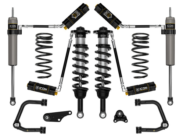 ICON 2024-2025 Toyota Tacoma 1.25-3" Lift, Stage 5 Suspension System, Tubular, Overland Rear Springs