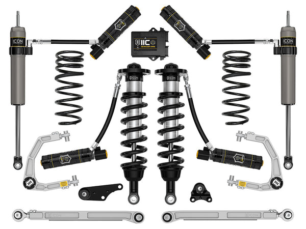 ICON 2024-2025 Toyota Tacoma 1.25-3" Lift, Stage 10 Suspension System, Billet, Overland Rear Springs