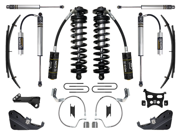 ICON 2023-2025 Ford F-250/F-350 Super Duty 4WD, 4-5.5" Lift, Stage 2 Coilover Conversion System w/ Expansion Packs