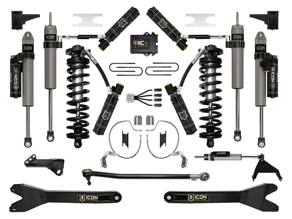 ICON 2023-2025 Ford F-250/F-350 Super Duty 4WD, 4-5.5" Lift, Stage 9 Coilover Conversion System w/ Radius Arms