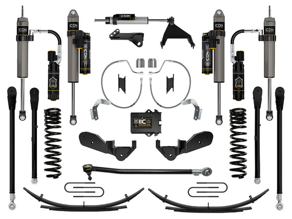 ICON 2023-2025 Ford F-250/F-350 Super Duty 4WD, Diesel, 4.5" Lift, Stage 8 Suspension System w/ Expansion Packs