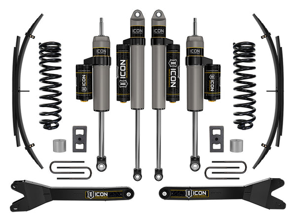 ICON 2023-2025 Ford F-250/F-350 Super Duty 4WD, Gas, 2.5" Lift, Stage 2 Suspension System w/ Radius Arms and Expansion Packs