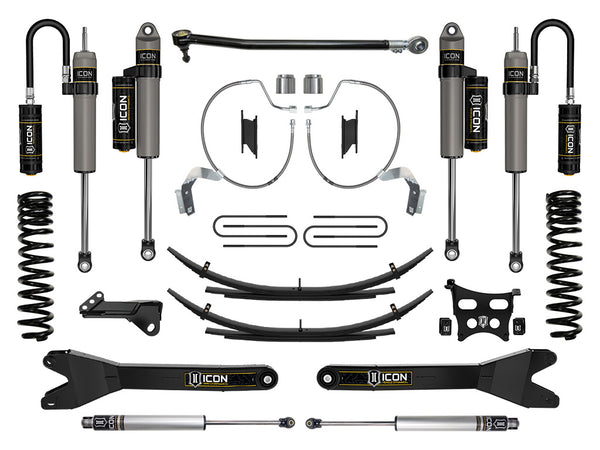 ICON 2023-2025 Ford F-250/F-350 Super Duty 4WD, Gas, 4.5" Lift, Stage 4 Suspension System w/ Radius Arms & Expansion Packs