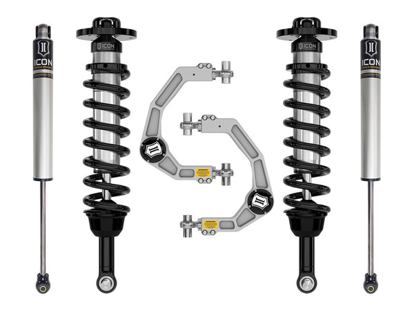ICON 2021-2025 Ford F-150 4WD, 2.75-3.5" Lift, Stage 1 Suspension System, Billet
