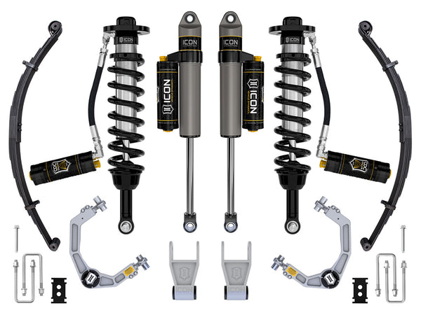 ICON 2021-2024 Ford F-150 Tremor, 2.5-3" Lift, Stage 4 Suspension System, Billet, CDCV, w/ Leaf Packs