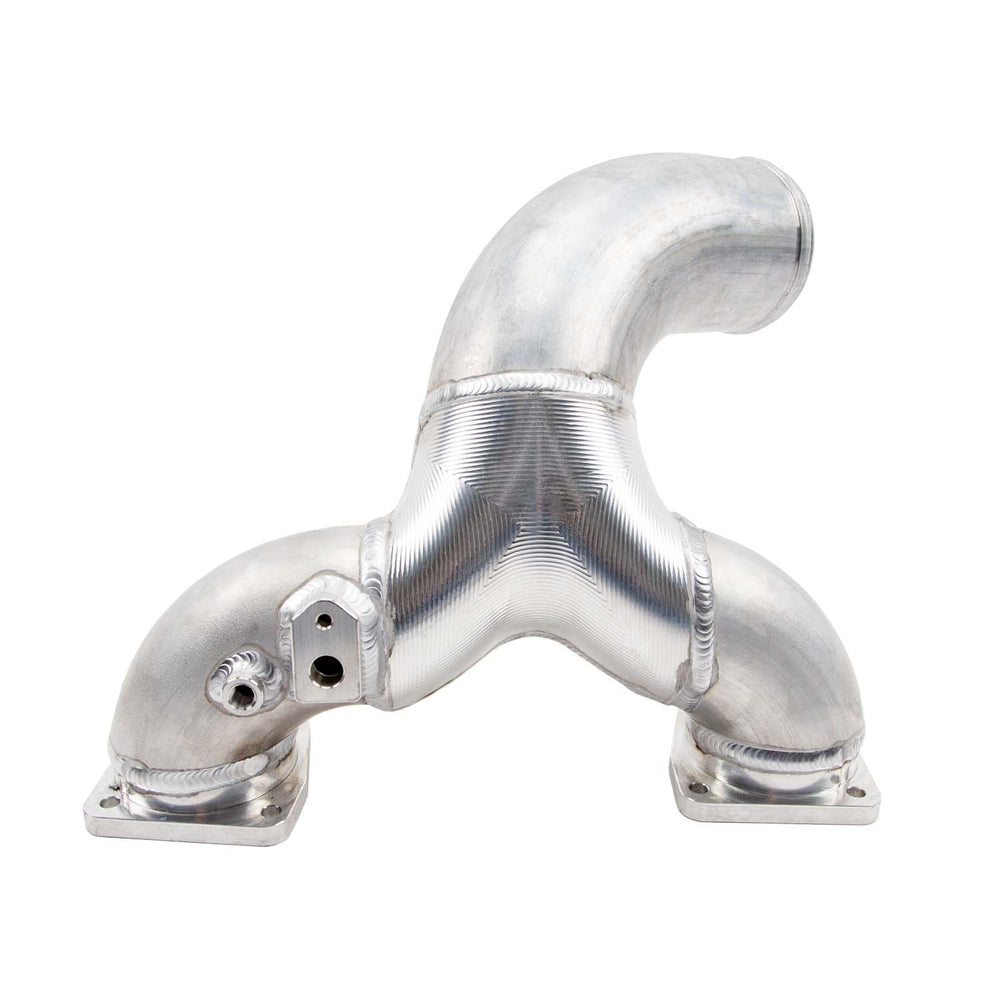 L5P Duramax High Flow 3.5 In. Y-Bridge (Bridge Assembly Only) Gloss Black