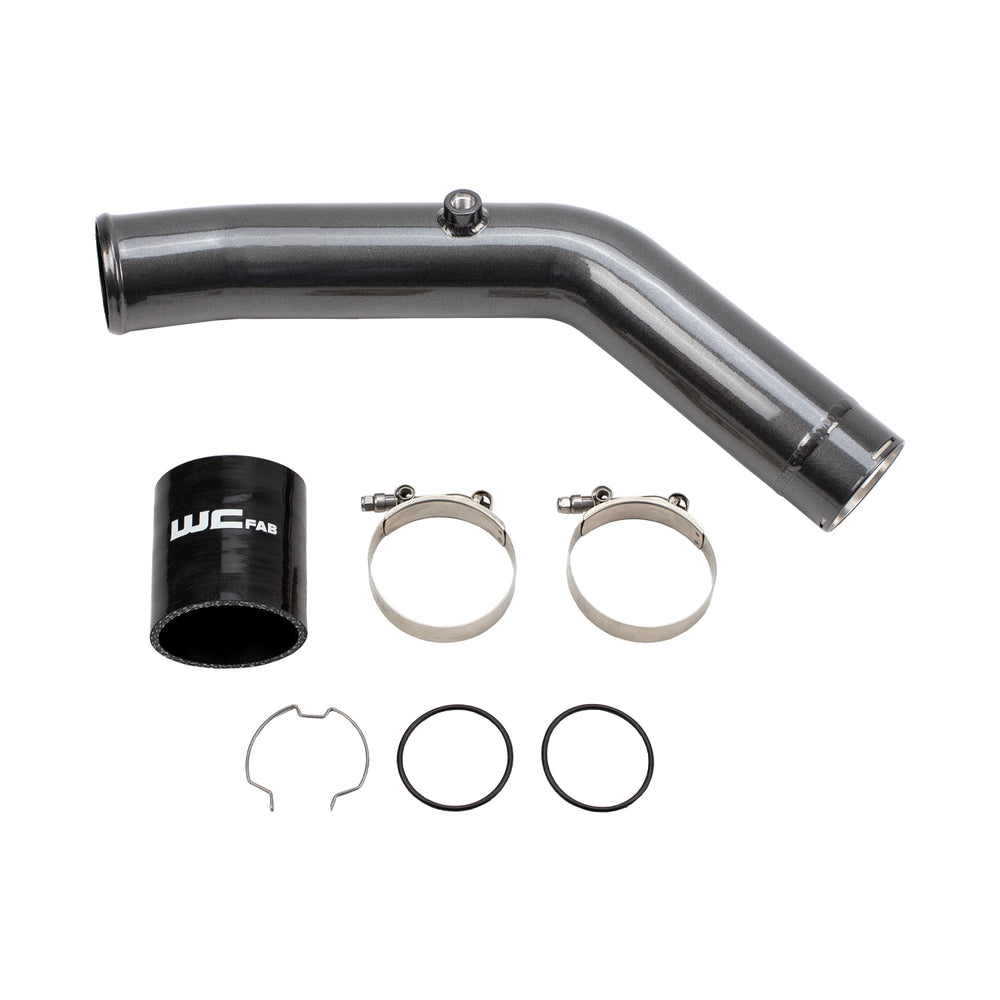 WCFab 2023-2025 6.7L Power Stroke High Output Hot Side Intercooler Pipe Kit, Bengal Blue