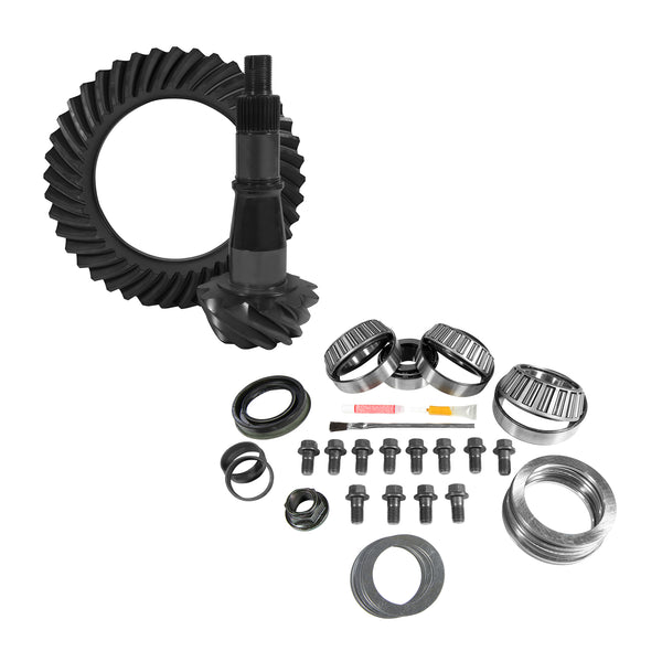 9.5" GM 3.73 Rear Ring & Pinion, Install Kit, Axle Bearings & Seals - YGK2249