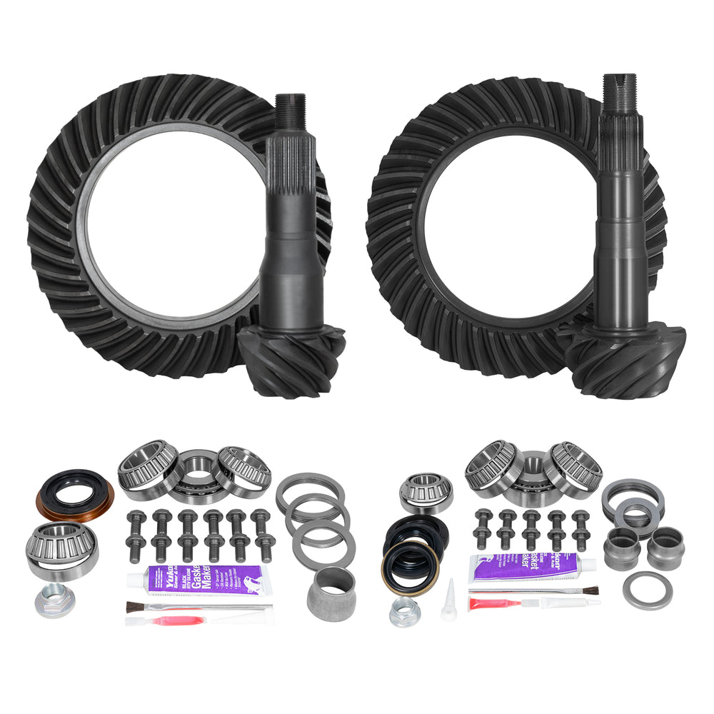 Ring & Pinion Gear Kit Package Front & Rear with Install Kits - Toyota 8.75/8IFS - YGKT003-529