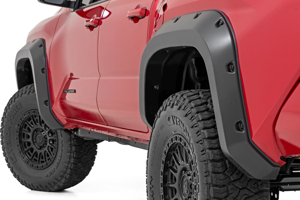 Rough Country - Pocket Fender Flares - 089 Wind Chill Pearl - Toyota Tacoma 2WD/4WD (24-25)