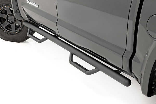 Rough Country - Nerf Steps - Cab Length - CrewMax - 5'7" Bed - Toyota Tundra 2WD/4WD (07-21)