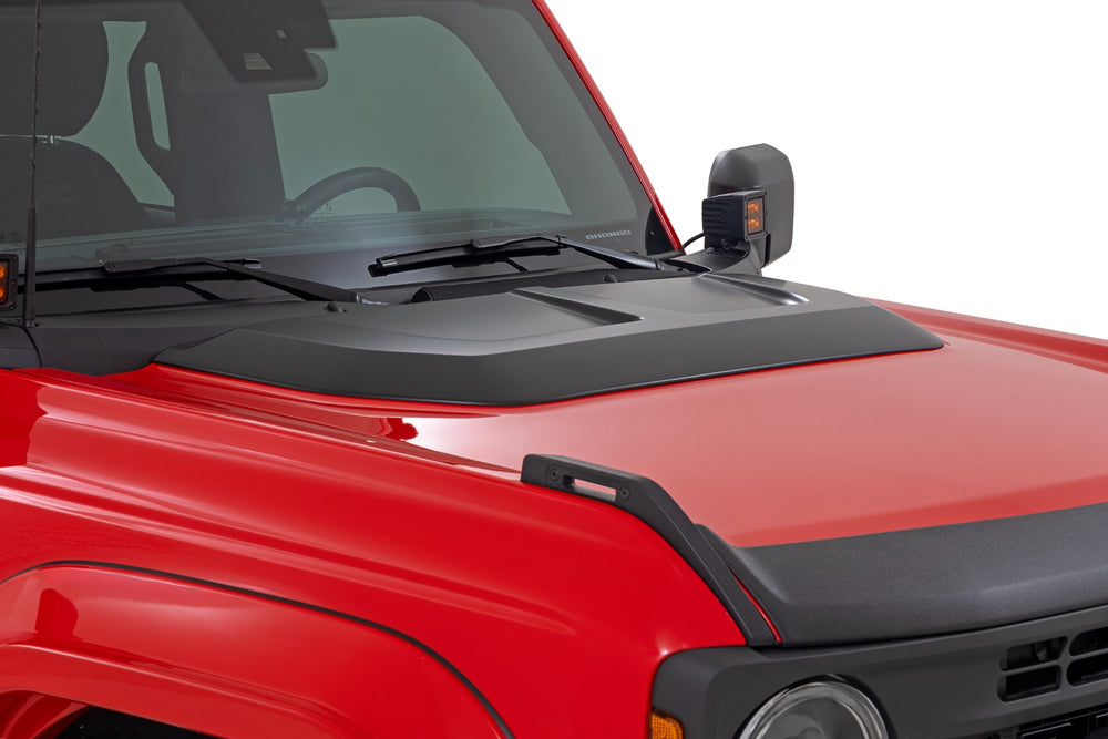 Rough Country - Hood Scoop - Gloss Black - Ford Bronco 4WD (2021-2025) - HS30020-G1