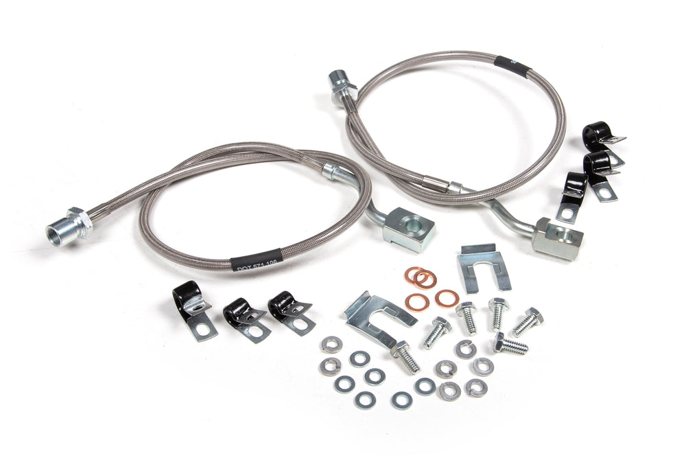 BDS Suspension - 2011-2026 Chevrolet Silverado/GMC Sierra 2500HD/3500HD 4wd, Front Brake Lines -BDS101011
