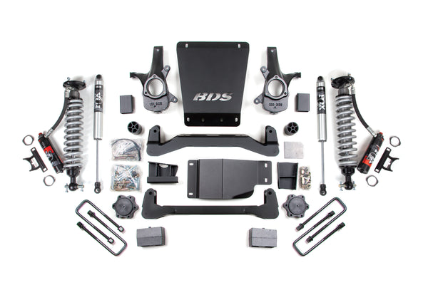 BDS Suspension - 2007-2013 GM 1500 4wd 4" Suspension Lift Kit, 3" Rear, Block - 2.5 PES C/O Front -BDS184PSS