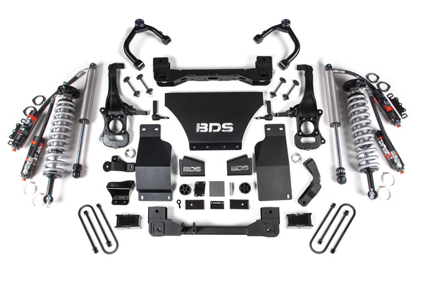 BDS Suspension - 2025-2026 Chevy/GMC 1500 4wd 4" Suspension Lift Kit, V8 Gas, 3" Rear, Block -Fox -BDS1851PSS