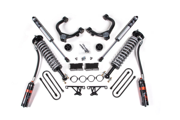 BDS Suspension - 2025-2026 Chevy/GMC 1500 4wd 3.5" Suspension Lift Kit, 1.5" Rear, Block - Fox 2. -BDS1857PES