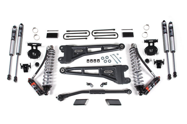 BDS Suspension - 2024-2026 Ford F250/F350 4wd 3" Radius Arm Suspension Lift Kit, 1" Rear Lift, Bl -BDS2201FPE