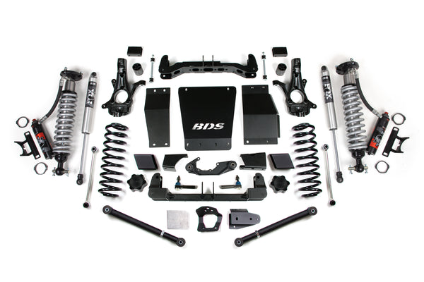 BDS Suspension - 2015-2019 GM SUV 4WD 6" Suspension Lift Kit, Cast Steel, 6" Rear, Coil Spring - -BDS731PSS