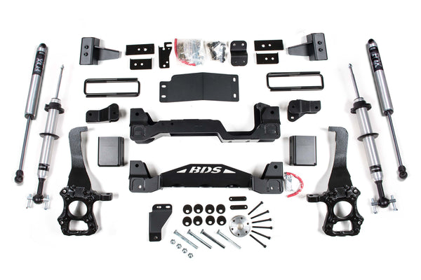 BDS Suspension - 2015-2020 Ford F150 4wd 4" Suspension Lift Kit, 3" Rear Block - Fox 2.0 IFP PS S -BDS1533FSR