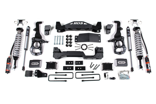 BDS Suspension - 2021-2025 Ford F150 4wd, 6" Suspension Lift Kit, 4" Rear Lift, Block - Fox 2.5 P -BDS1585FPE