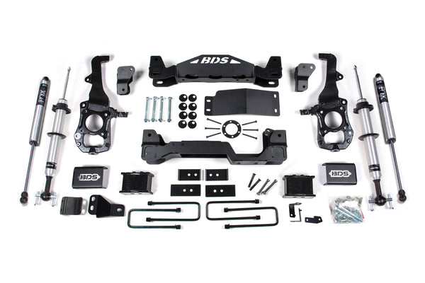 BDS Suspension - 2021-2025 Ford F150 4wd, 6" Suspension Lift Kit, 3" Rear Lift, Block - Fox 2.0 I -BDS1900FSR