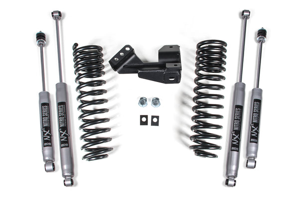 BDS Suspension - 2017-2029 1"/2020-2026 2" Ford F250/350 4WD Front Performance Spring/Leveling Ki -BDS1910H