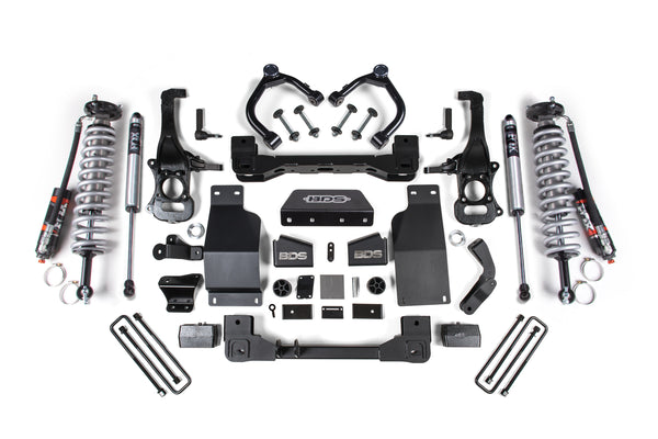 BDS Suspension - 2019-2024 Chevy/GMC 1500 4wd 4" Coilover Suspension System With 2.5 Front w/DSC -BDS783FPE