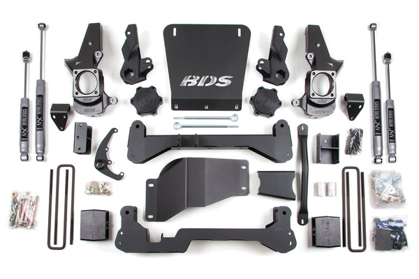 BDS Suspension - 01-10 K2500 HC 4wd 7/5 Spring - Narrow - Fox -BDS1822FS