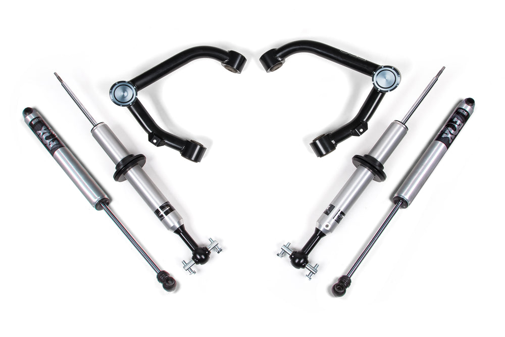 BDS Suspension - 14-18 GM 1500 2In 2.0 Snap Ring Coilover, Cast Steel UCA, 2.0 Rear Shocks -BDS757FSR