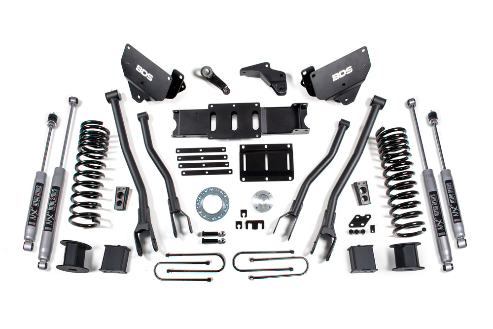 BDS Suspension - 13-18 Ram 3500 6in 4 Link 6 Bolt w/ Air Bag - Dsl - Fox Shocks -BDS1648FS