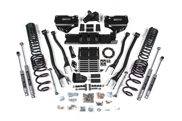 BDS Suspension - 2019-2024 Ram 2500 4" 4-Link Suspension Lift, 2.5" Rear, Spring, Diesel - Fox 2. -BDS1674FPE