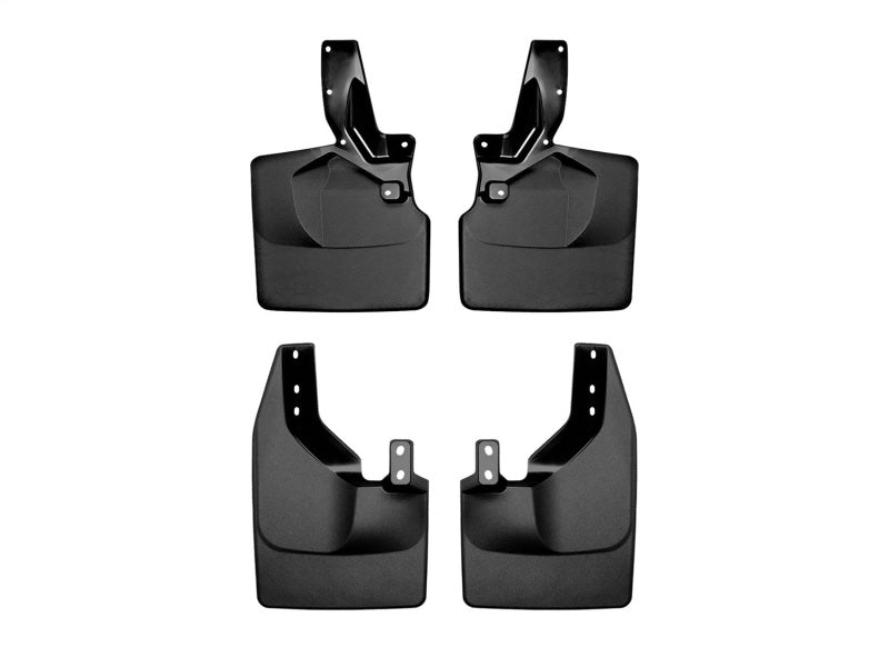 WeatherTech - WeatherTech 21-23 Ford Bronco (Will Fit Factory Rock Rails/Tube Step) No Drill Mudflaps - Black - 110140-120140