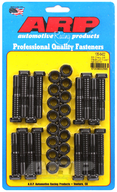 ARP BB Chevy 3/8in Wave-Loc High Performance Rod Bolt Kit