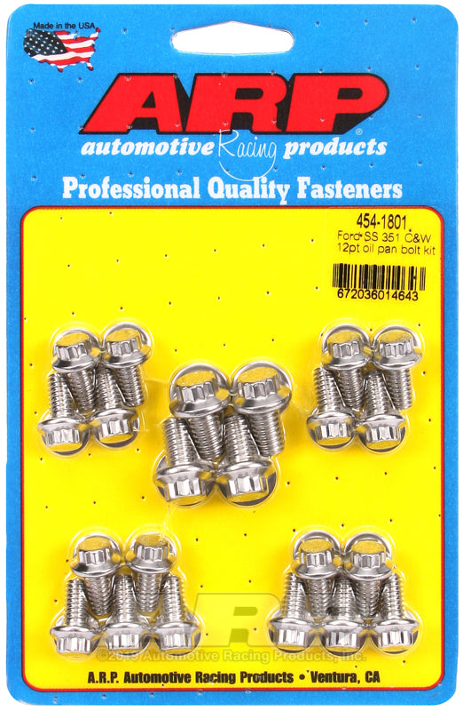 ARP Ford SS 351C and W 12pt Oil Pan Bolt Kit