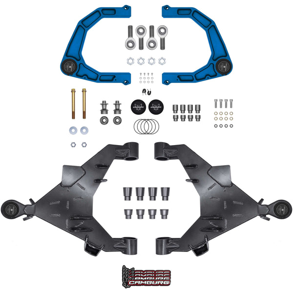 Camburg Engineering 2WD/4WD 2022-2025 Toyota Tundra Blue KINETIK Uniball Trail Series Long Travel Kit CAM-310217-K-BLU