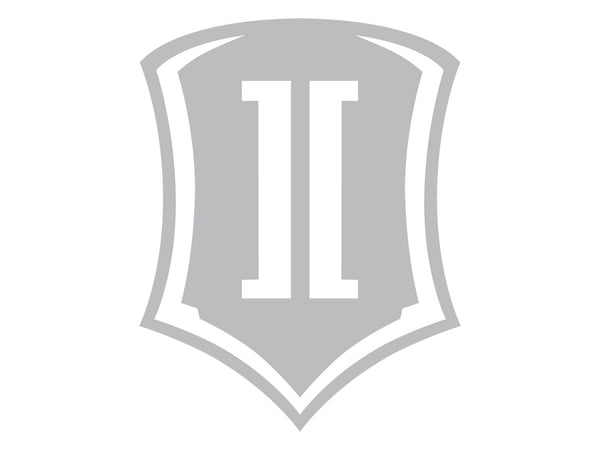 ICON Vehicle Dynamics Shield Logo Sticker, Silver, 15” Tall