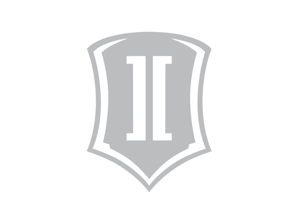 ICON Vehicle Dynamics Shield Logo Sticker, Silver, 10” Tall