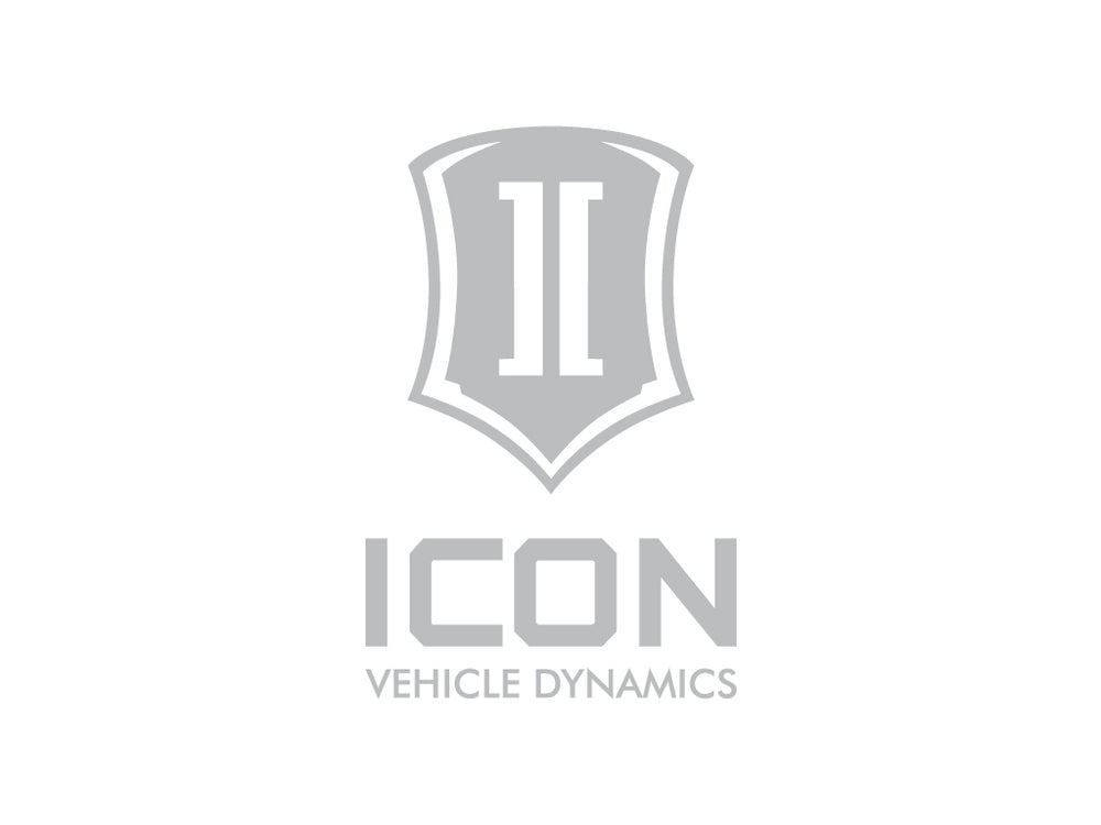 ICON Vehicle Dynamics Stacked Logo Sticker, Silver, 6” Tall