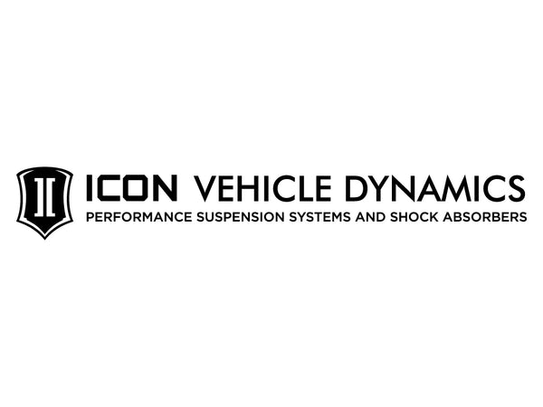 ICON Vehicle Dynamics Tagline Sticker, Silver, 25” Wide