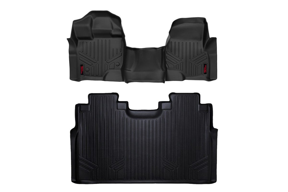 Rough Country - Floor Mats - FR & RR - Over Hump - Ford F-150 (15-25)/F-150 Lightning (22-25)/Raptor (17-25)