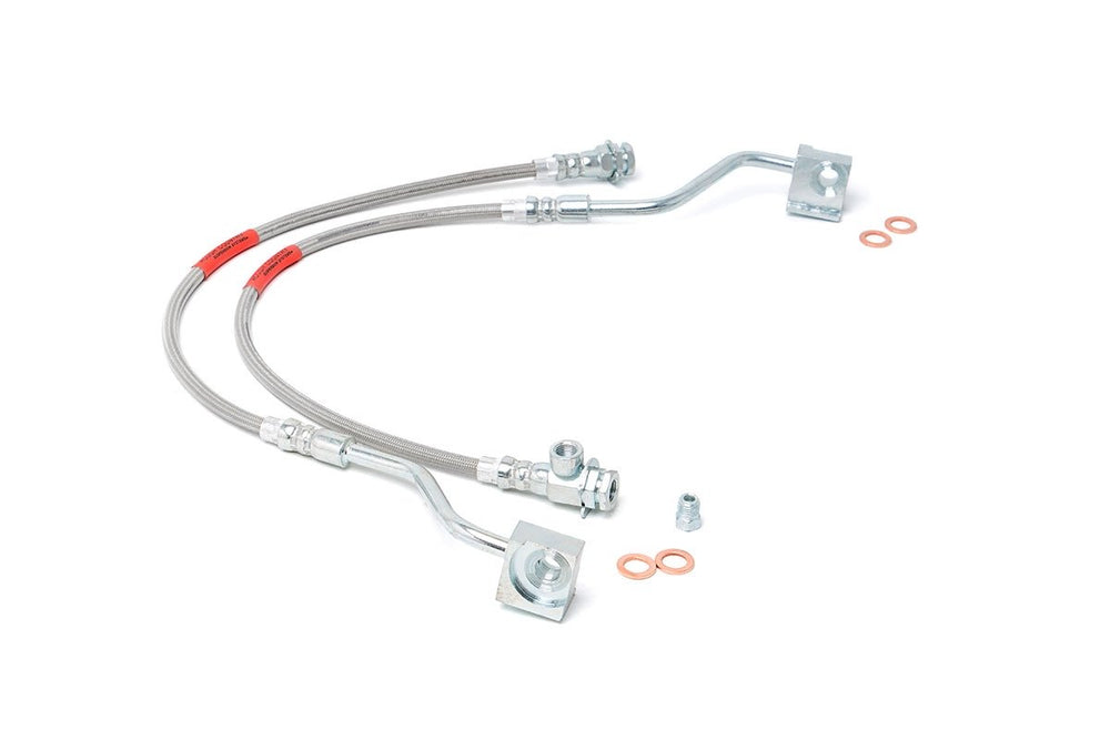 Rough Country - Brake Lines - Stainless - FR - 4-6