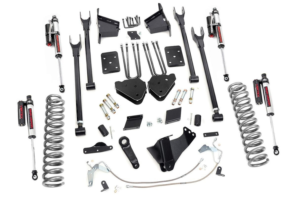 Rough Country - 6 Inch Lift Kit - 4-Link - No OVLD - Vertex - Ford F-250 Super Duty (11-14)