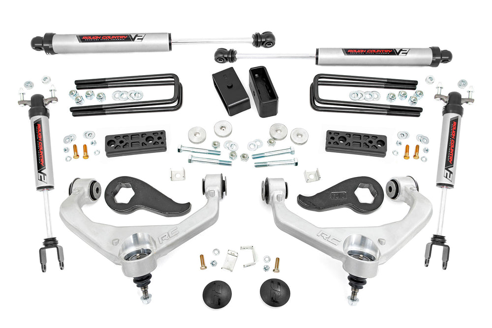 Rough Country - 3 Inch Lift Kit - UCAs - V2 - Chevy/GMC Sierra 3500 HD/Silverado 3500 HD (20-25)