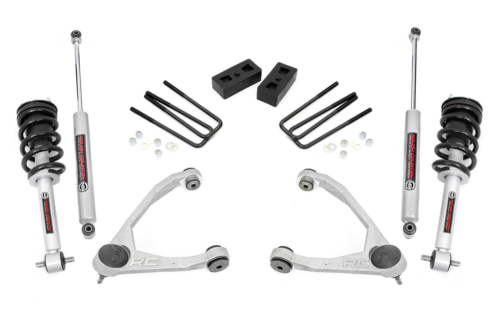 Rough Country - 3.5 Inch Lift Kit - Cast Steel - N3 Strut - Chevy/GMC 1500 (14-16)